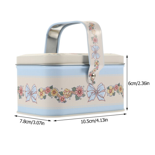 Multi-Color Tinplate Gift Box for Storage Christmas Cookie Tin 1