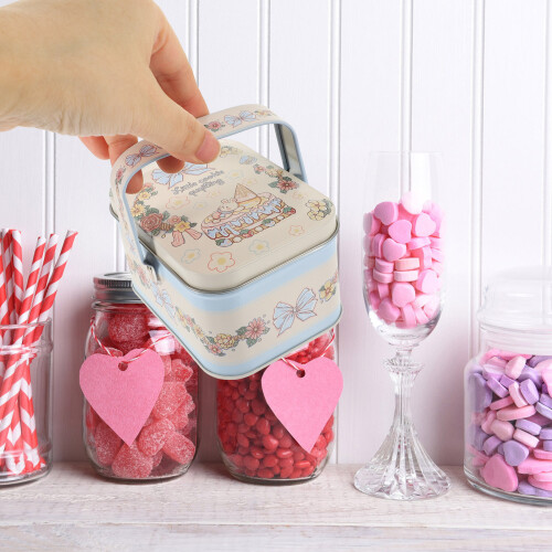 Multi-Color Tinplate Gift Box for Storage Christmas Cookie Tin 2