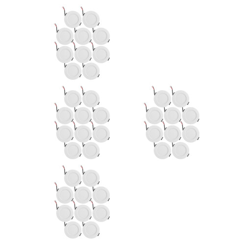 40Pcs White LED Recessed Downlights Flush Mount Indoor Ceiling Lights 1