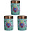 3Pcs Ceramic Tea Storage Can Multi Color for Loose Tea Leaves 2