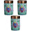 3Pcs Ceramic Tea Storage Can Multi Color for Loose Tea Leaves 3