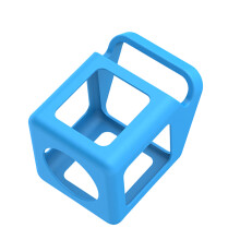 Étui de transport en silicone antichoc pour haut-parleur-Bleu