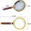 Μεγεθυντικοί φακοί 10X με φως για ανάγνωση, μεγεθυντικός φακός με ζώνη κεφαλής 2