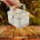 Beige Tinplate Gift Box Candy Cookie Storage Container Durable 8