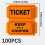 100Pcs Double Coated Paper Entry Tickets Double Roll For-Green 2