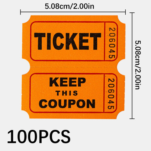 100Pcs Double Coated Paper Entry Tickets Double Roll For-Green 1