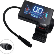 Z-920 LCD Display Dashboard 6 Pin with Accelerator Handle for Electric Scooter Replacement Accessories