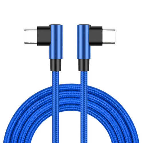 Durabilité à angle de connecteurs de charge rapide-2m Bleu