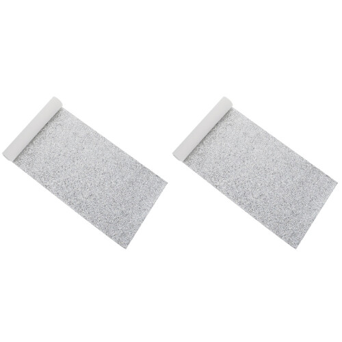 Faux Cuir Argent À Sequins Pour Artisanat Élégant