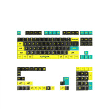 Black Friday : Cyberpunk 129-Key Keycaps with Side-Legend & Shine-Through