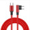 Heavy Duty Nylon USB C Cable 60W Fast Charging Supports-1m Red 1