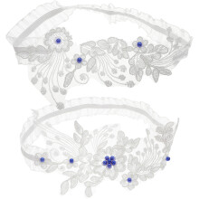 1Set Kanten Elastische Bruiloft Kousenband Bloem En Leg Ring Bruid
