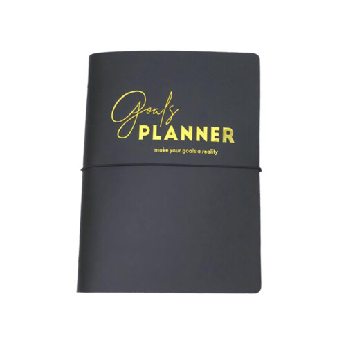High Quality 2026 Hard Cover Planner Notebook And Pen-black 1