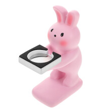 Roze Resin Konijn Stand Oplaadbasis