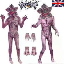 (140) Stranger Things Demogorgon Monster Jumpsuits Sets Halloween Cosplay Costume New