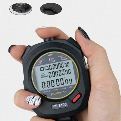 3x-100m Memory Stopwatch, Black 2