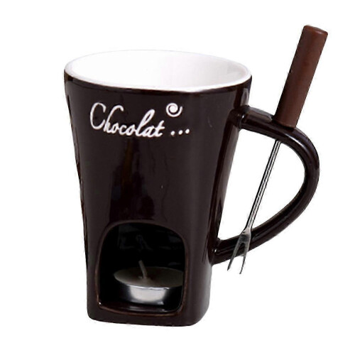 Fondue Mug Set Chocolate Cheese Milk Cream Making 1
