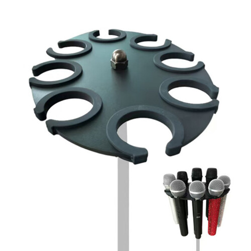 Plateau de support de microphone multiple avec trou fileté de 1