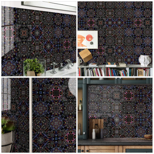 10Pièces Stickers Déco PVC Étanches Pour Murs Sols Multi-Couleurs 2