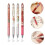4PCS Rose Patterned Gel Inks Pen with 0.5MM Tip Retractable Gel 2