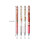 4PCS Rose Patterned Gel Inks Pen with 0.5MM Tip Retractable Gel 3