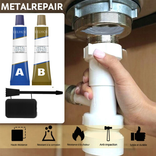 Metal Repair Magic, κόλλα βαρέως τύπου για επισκευή χυτοσιδήρου και πλήρωση οπών, 2