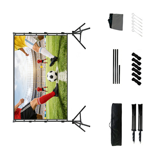 Écran de projection portable 16:9 pour utilisation en-120 pouces