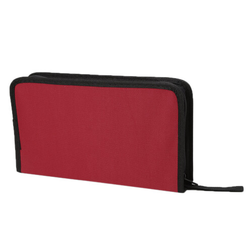 Poignée commode de cas de disque de textile d'Oxford-Rouge