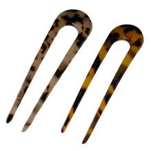 U-vormige opsteekhaarclips, elegante knotspeld voor lang haar, haarspelden met twee tanden, Franse haarvorken met sterke grip en antislipfunctie,