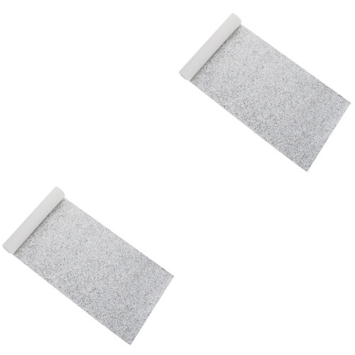 Faux Cuir Argent À Sequins Pour Artisanat Élégant 2