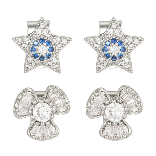 Écouteurs décoratifs en strass, poignée de bijoux pour-B 1