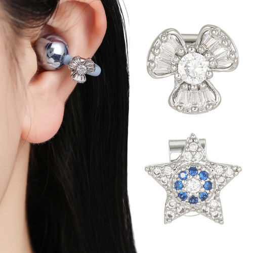 Écouteurs décoratifs en strass, poignée de bijoux pour-B 2