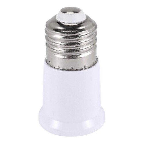 Adaptor prelungitor pentru bec E27 la E27, ton argintiu și alb 1
