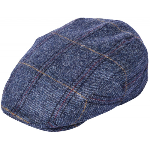 (Pattern 2501 - Blue, S) Failsworth Newbury Tweed Wool Flat Cap