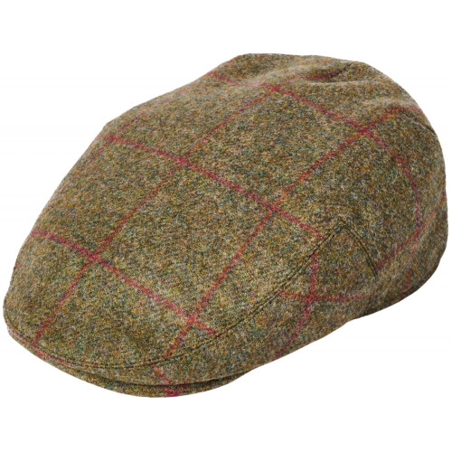 (Pattern 2505 - Dk Beige, S) Failsworth Newbury Tweed Wool Flat Cap
