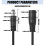 Rallonge d'alimentation de qualité DC6.3x2.1mm, 1 mètre de 3