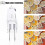 12-Pack 50W G635 Halogen Bulbs, Dimmable 12V Bi-Pin T4 820LM Lighting Solution 4