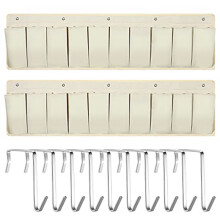 2Pcs RV ShoeBag RV Shoe Storage Organizer 44.1 Inch Hanging ShoeBag Bedside Storage Bag with 10 for Shoes Toy Tool B