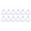 12PCS 60mm Oval Plastic Flat Disk  Ornaments DIY Paintable Empty Transparent Disc Globes Ornament 1