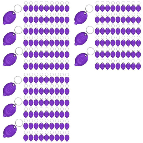 144pcs  UV Keychain Flashlight,Portable Black Light,12 Lumen Flashlight, Small Keychain Flashlight,Battery Included