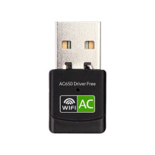 Scheda Wireless USB Dual-Band Senza Driver 650M 2.4G/5G Trasmettitore/Ricevitore WiFi per Desktop/Laptop Scheda di Rete WiFi USB