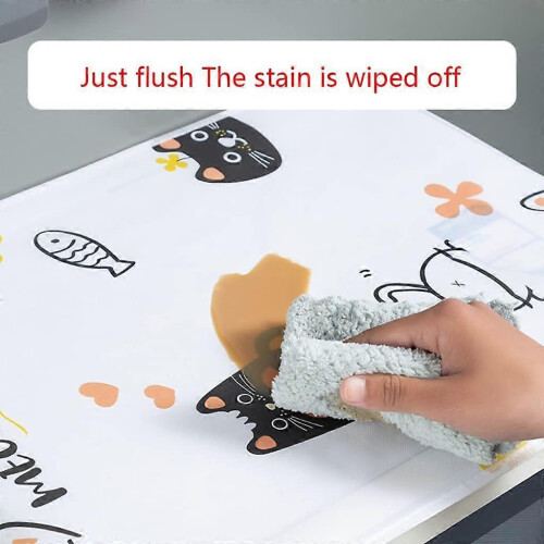 Microwave/Multi-Function Oven Dust Proof Grease Cover with Pocket Kitchen Protector(Feather Pattern) 2