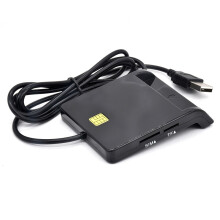 Čítačka identifikačných kariet, USB, čítačka inteligentných kariet, čierna