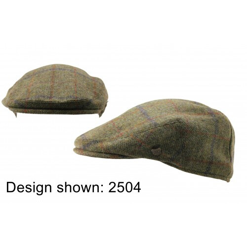 (Pattern 2505 - Dk Beige, M) Failsworth Newbury Tweed Wool Flat Cap 2