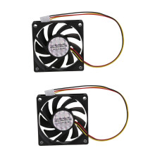2X Ventilateur de Refroidissement Interne pour Ventilateur de Processeur À 3 Broches 12V pour PC 70X70X15mm
