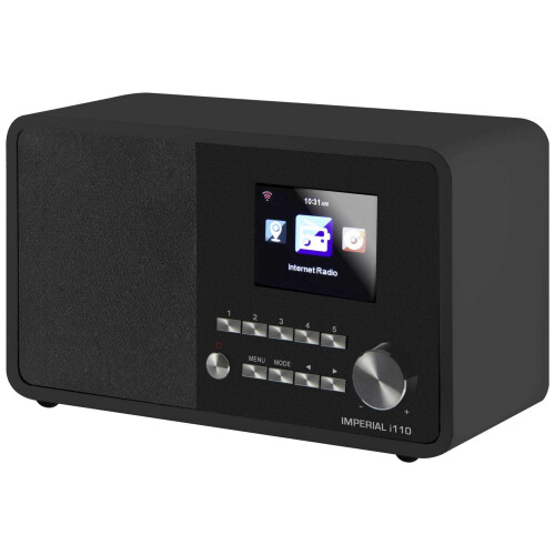 i110 WLAN-Internetradio mit Media-Player-Funktion Schwarz 1
