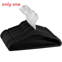 (Black)Percha de ropa delgada antideslizante perchas de plástico con diseño de gamuza para niños armario pantalones organizador