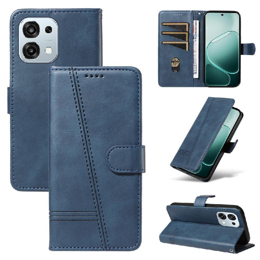 Flip Case For Oppo A5 Pro 4G/5G Pressed Pu Leather Detachable Bracelet With Credit Card Slot Wallet Phone Case Black 764563370139