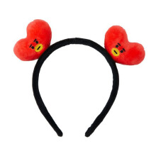 (Love) Bt21 Friends Line 3d Plush Embroidered Cartoon Makeup Hair Headband Band Womens