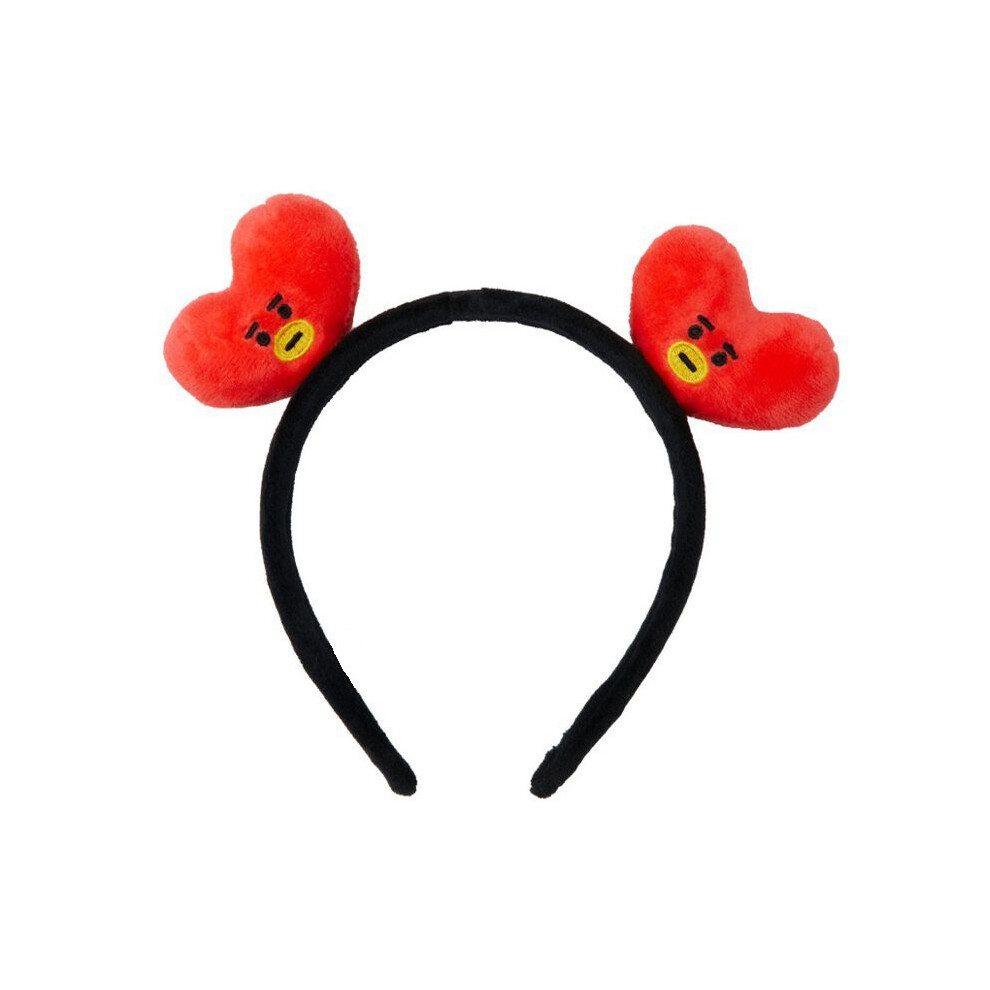 (Love) Bt21 Friends Line 3d Plush Embroidered Cartoon Makeup Hair Headband Band Womens